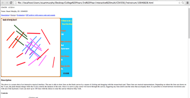 HTML where project was uploaded